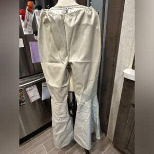 Vamp pleather bell bottom pants